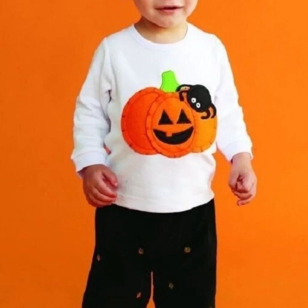 Mud Pie Halloween 2 Pc Pumpkin Outfit - 0-6M